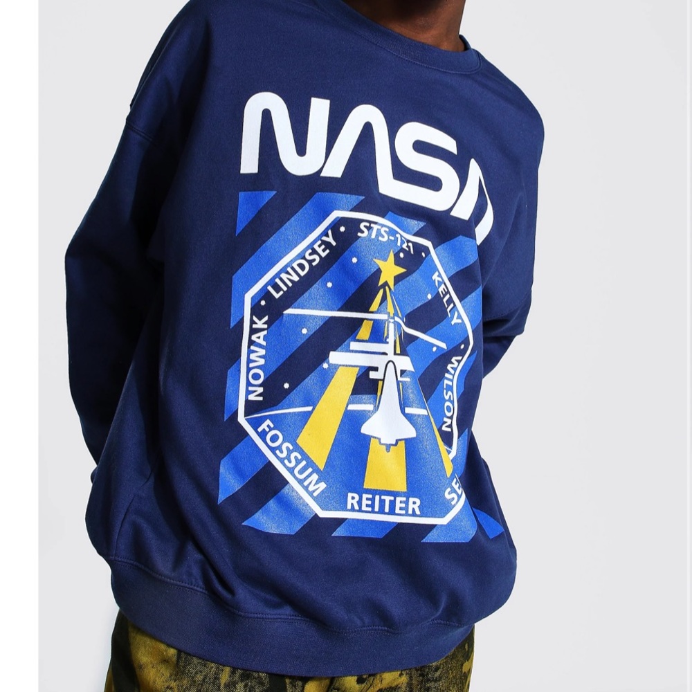 NWT Oversized NASA License Crewneck Sweatshirt